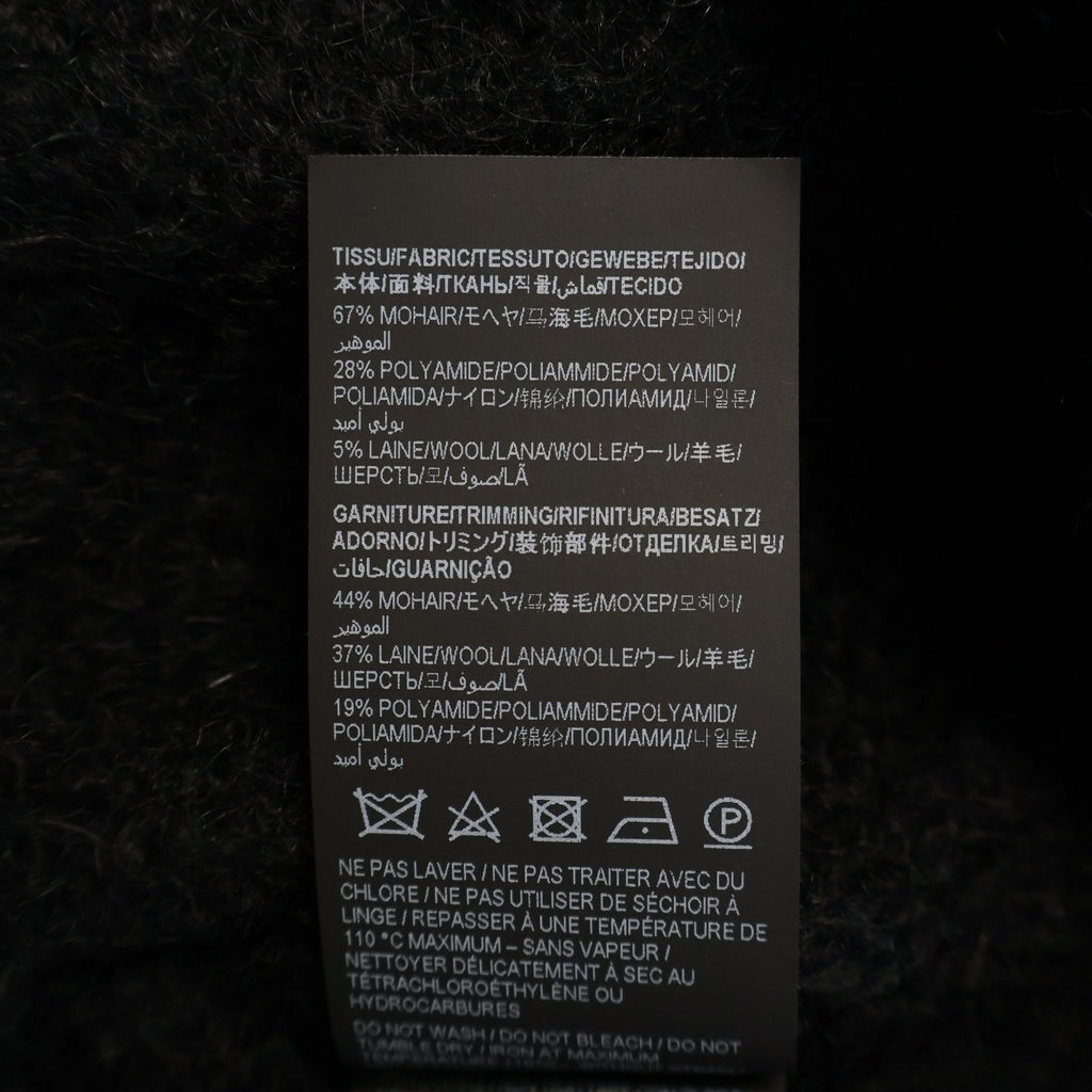 SAINT LAURENT PARIS(サンローランパリ) ロゴ モヘアニットセーター 712176 Y75SQ ブラック