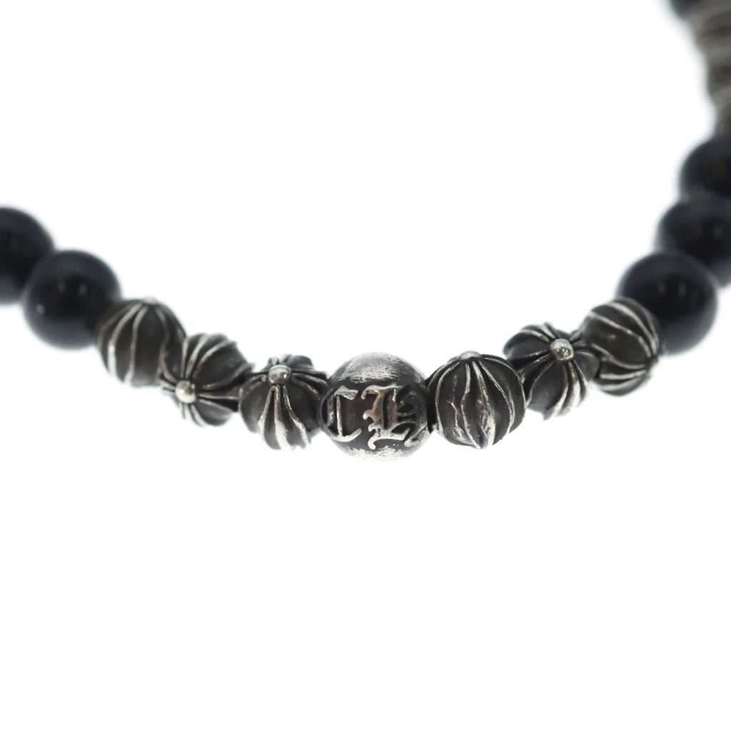 CHROME HEARTS(クロムハーツ) 6mm BEAD ビーズ ブレスレット シルバー/ブラック