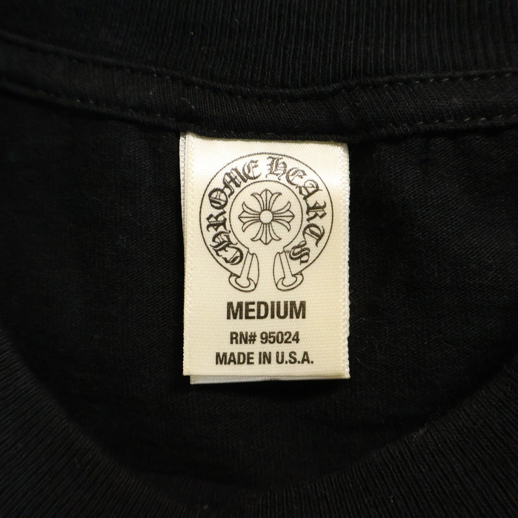 CHROME HEARTS(クロムハーツ) LAS VEGAS DBL FLRL HORSESHOE L/S TEE ラスベガス限定 ダブルフローラル ホースシュープリント長袖Tシャツ ブラック