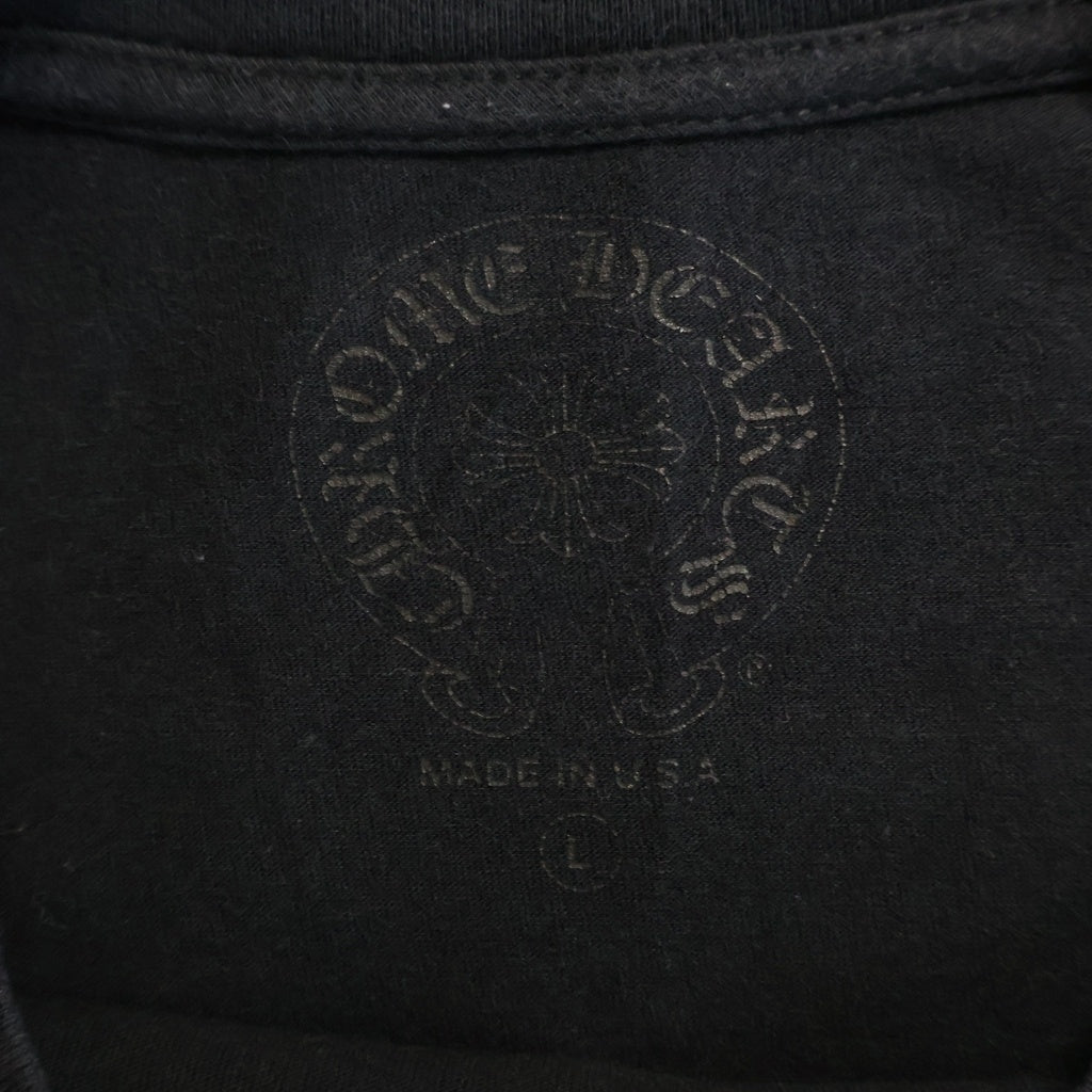 CHROME HEARTS(クロムハーツ) DBL FLRL FUCK YOU L/S TEE ダブルフローラル ファックユープリント長袖Tシャツ ブラック
