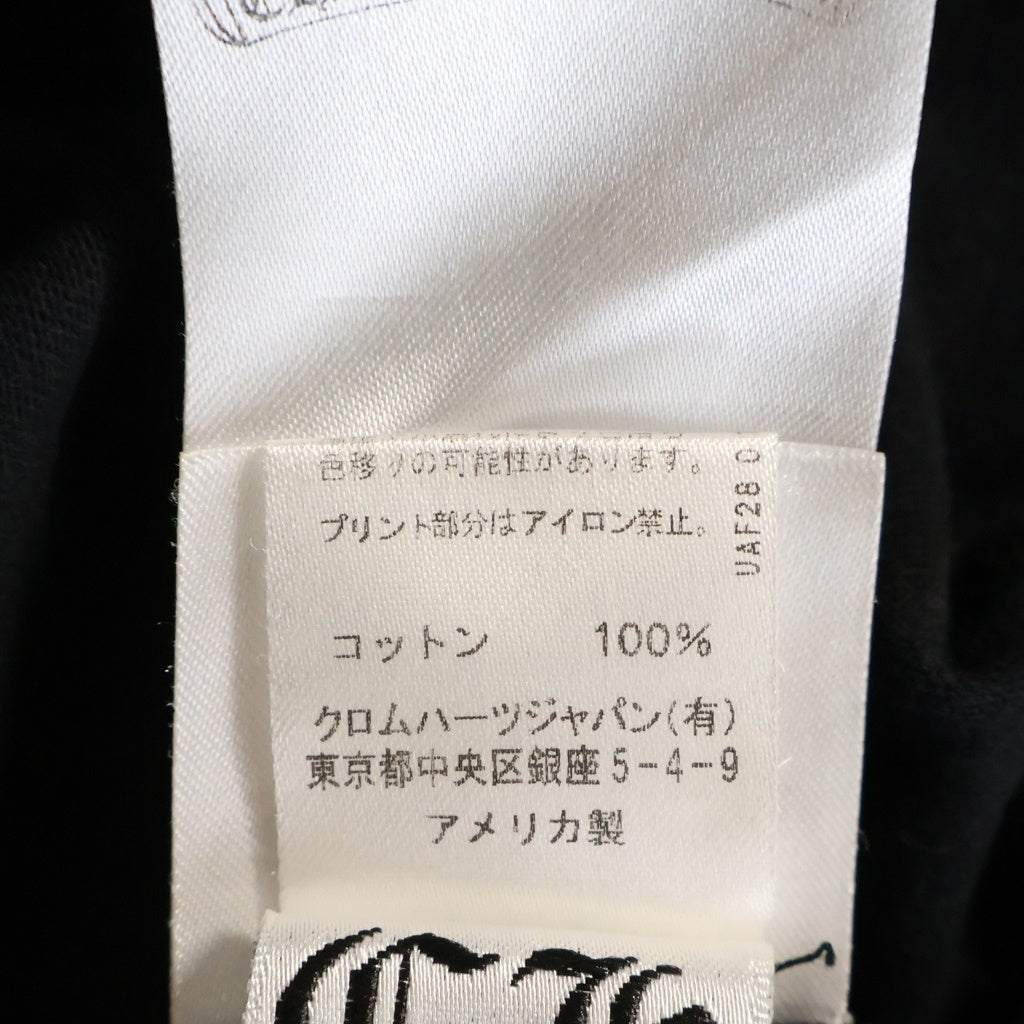 CHROME HEARTS(クロムハーツ) DBL FLRL FUCK YOU L/S TEE ダブルフローラル ファックユープリント長袖Tシャツ ブラック