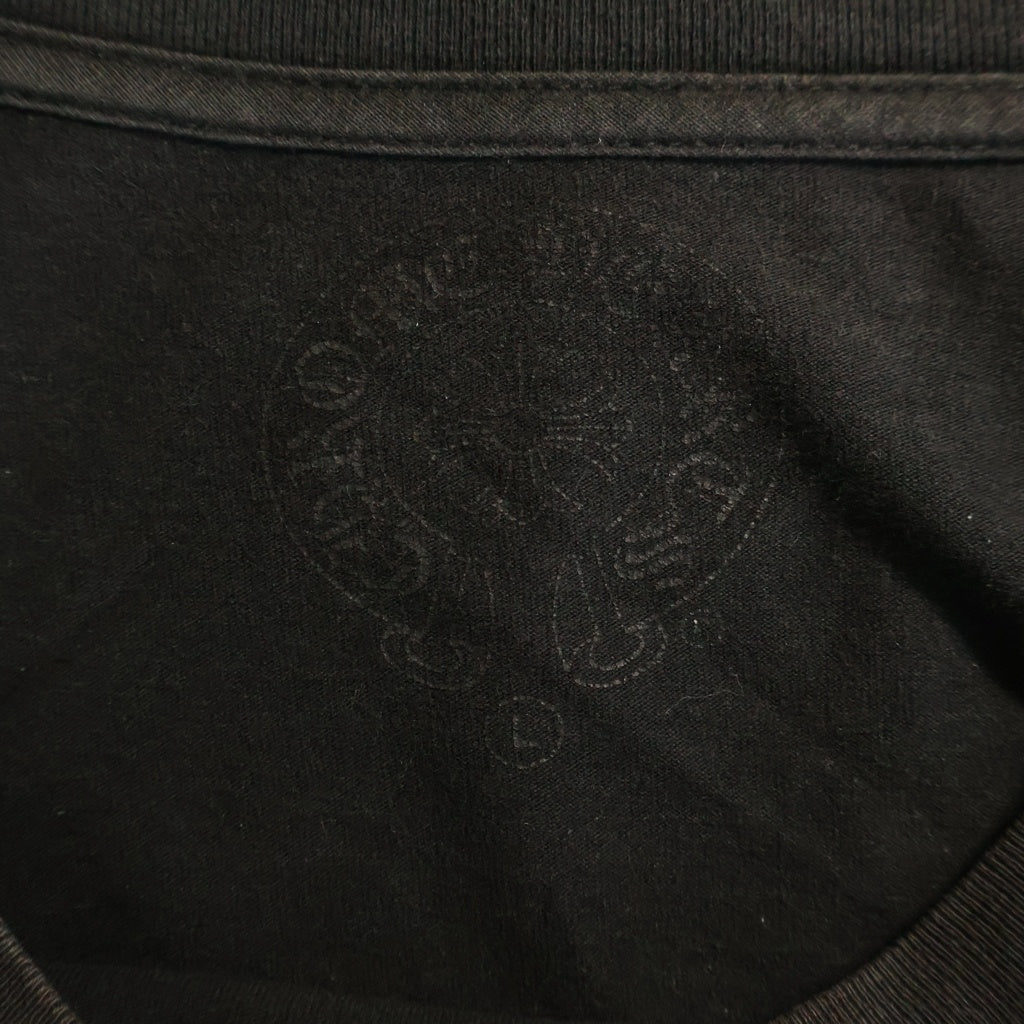 CHROME HEARTS(クロムハーツ) LAS VEGAS DBL FLRL HORSESHOE L/S TEE ラスベガス限定 ダブルフローラル ホースシュープリント長袖Tシャツ ブラック