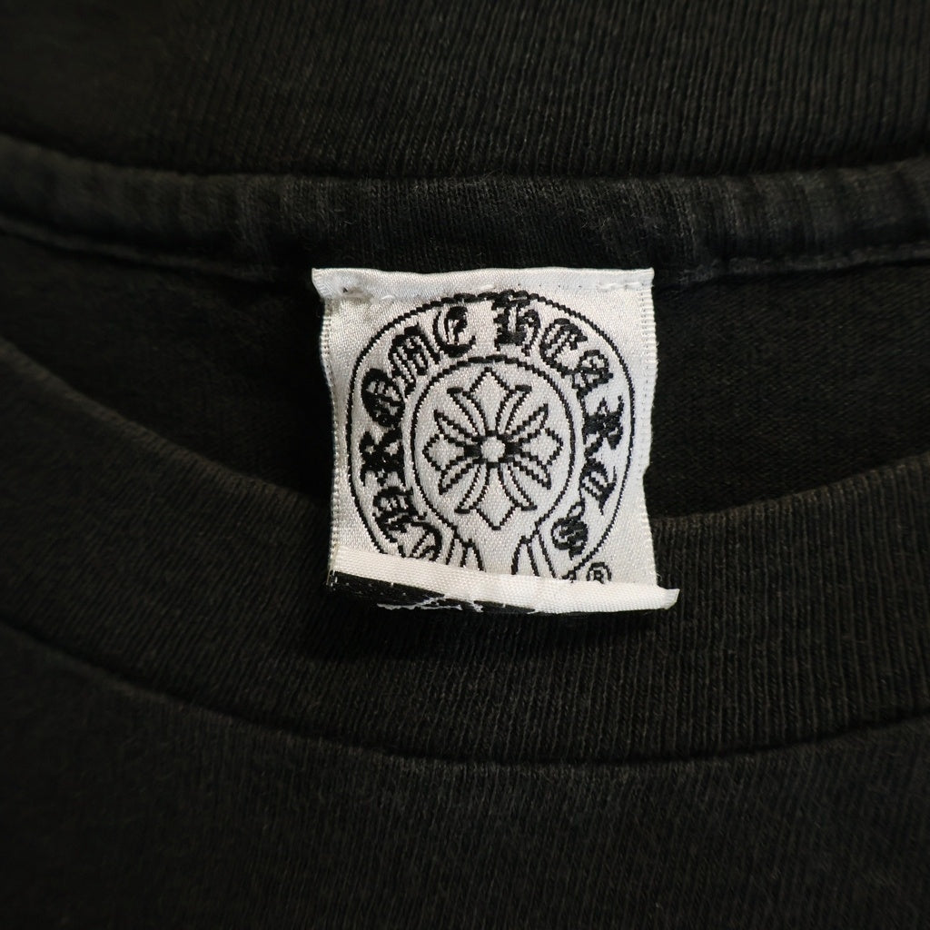 CHROME HEARTS(クロムハーツ) OLD CH LOGO L/S TEE オールド CHロゴプリント長袖Tシャツ ブラック