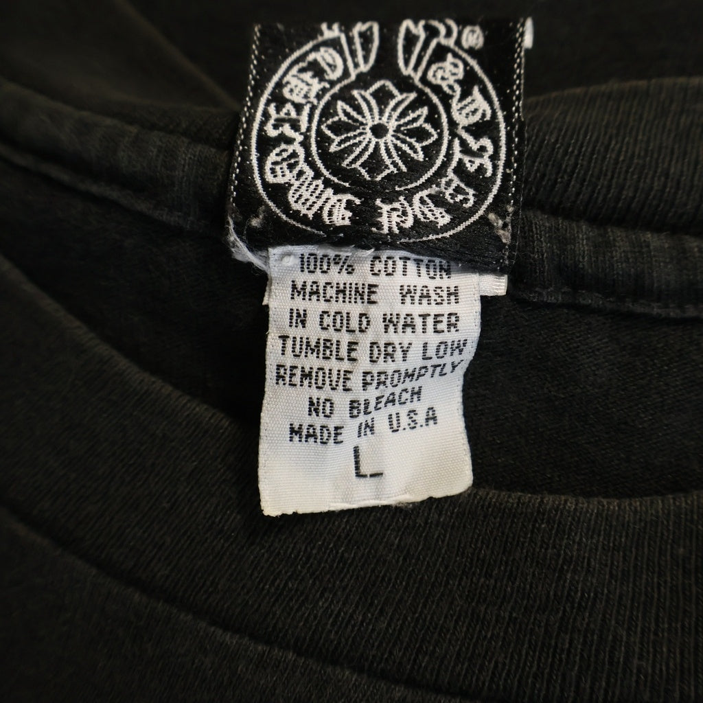 CHROME HEARTS(クロムハーツ) OLD CH LOGO L/S TEE オールド CHロゴプリント長袖Tシャツ ブラック