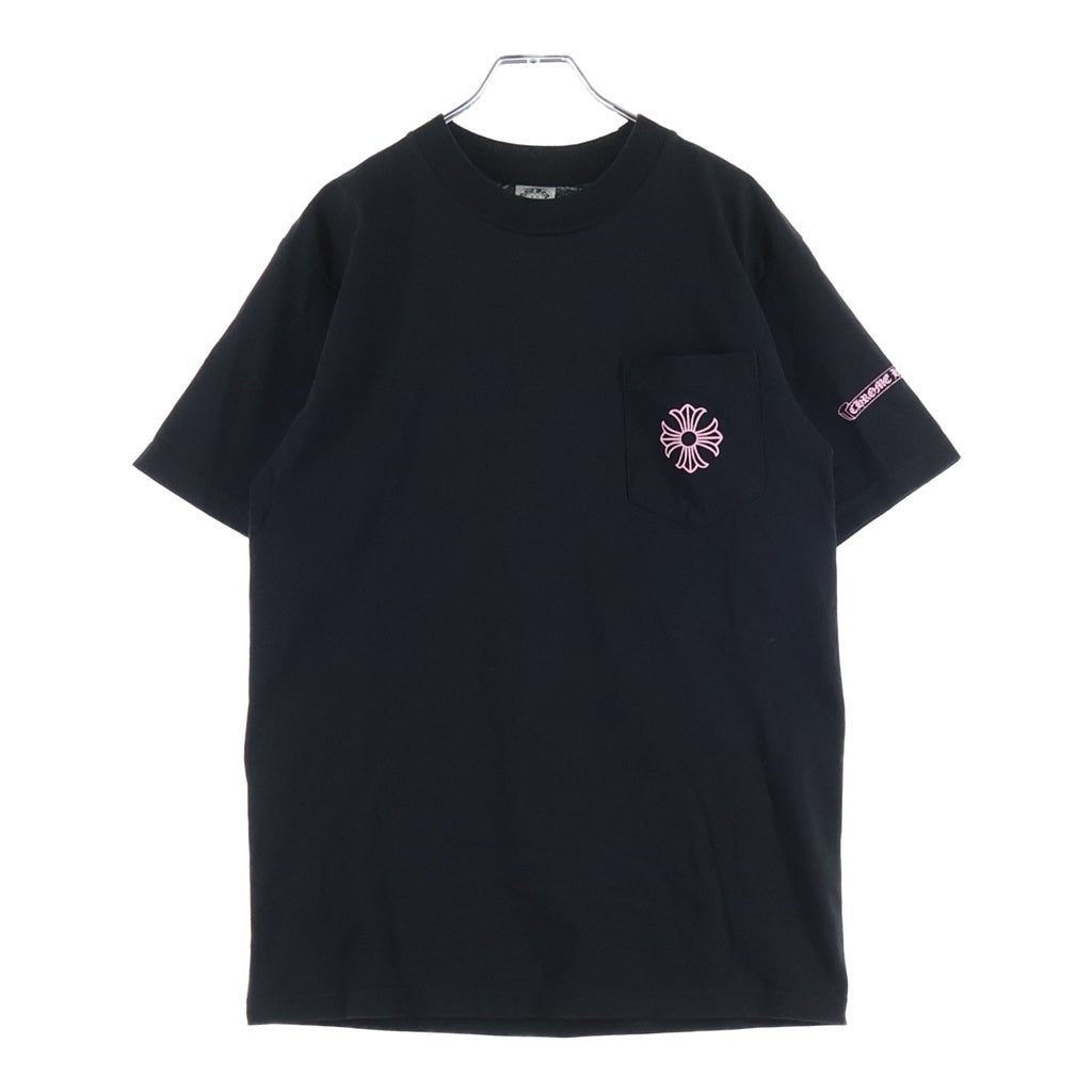 CHROME HEARTS(クロムハーツ) OLD Back Framed Cross S/S Tee オールド バックフレームドクロスプリント半袖Tシャツ ブラック/ピンク