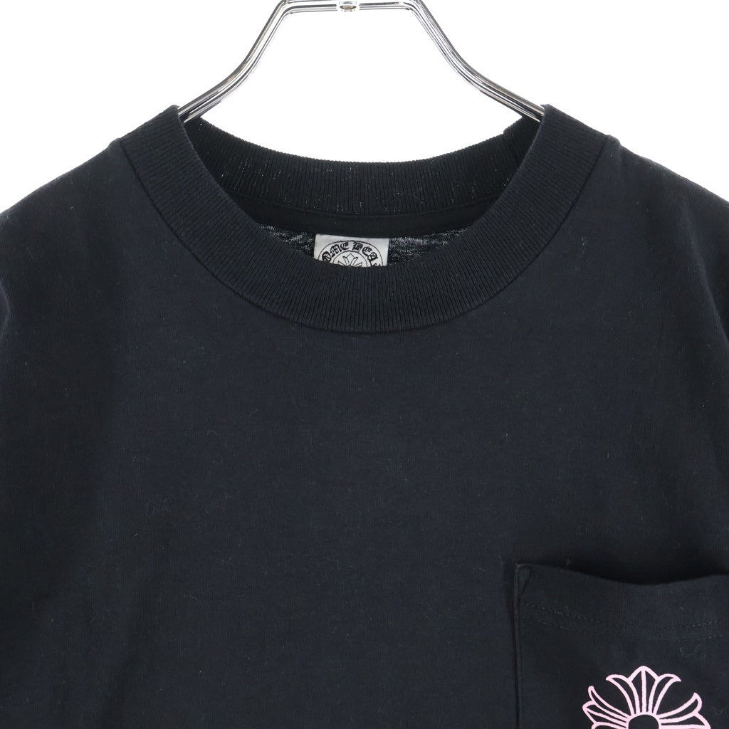CHROME HEARTS(クロムハーツ) OLD Back Framed Cross S/S Tee オールド バックフレームドクロスプリント半袖Tシャツ ブラック/ピンク
