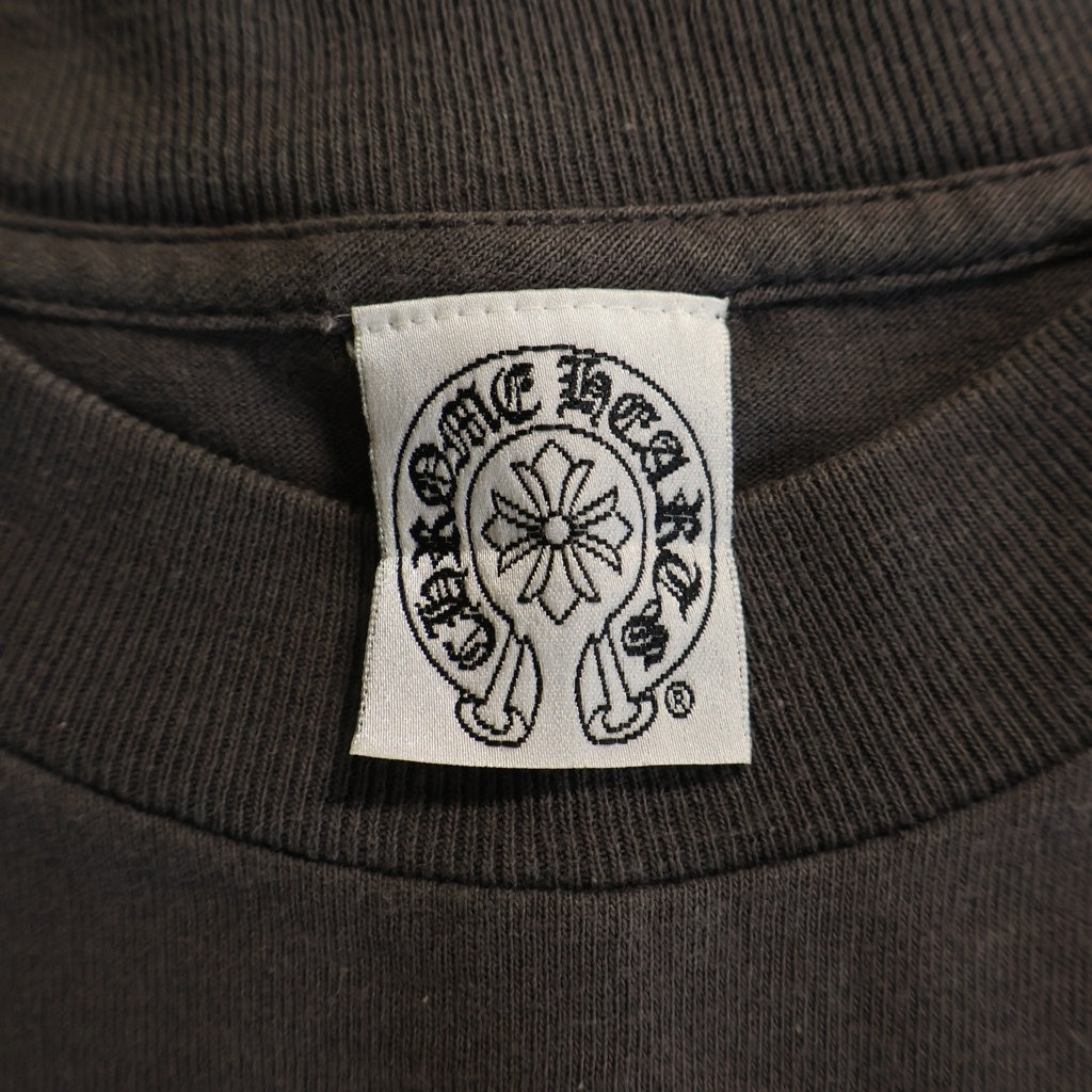 CHROME HEARTS(クロムハーツ) OLD Horseshoe Back Cemetery Cross Print S/S Tee オールド ホースシュー バックセメタリークロスプリント半袖Tシャツ チャコールグレー