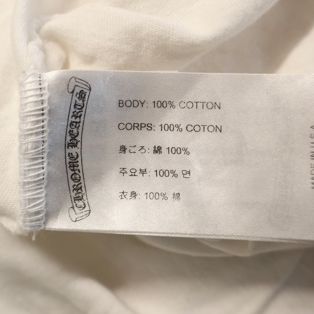 CHROME HEARTS(クロムハーツ) BACK VINE DAGGER PRINT バックヴァインダガー プリント 半袖Tシャツ ホワイト/レッド