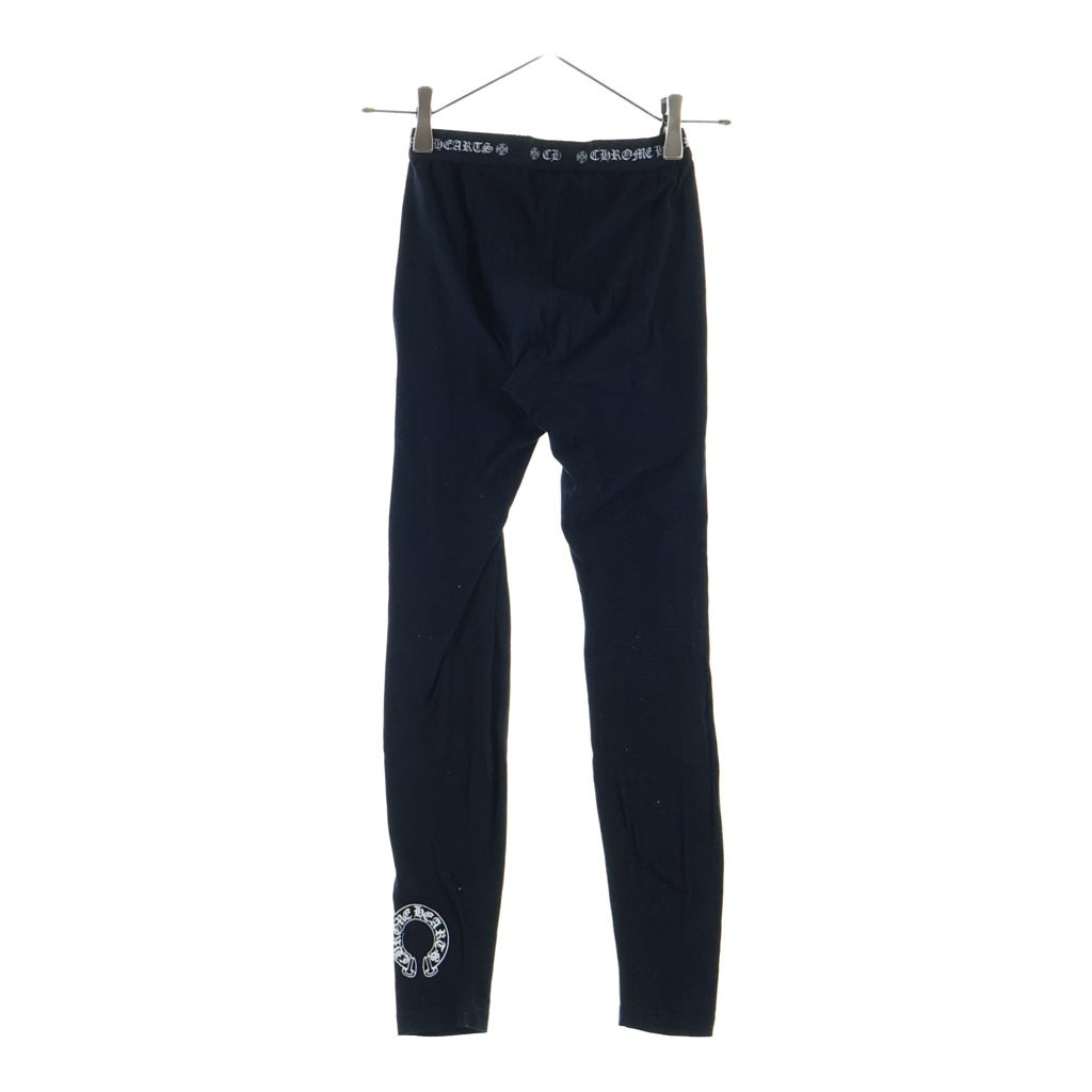 CHROME HEARTS(クロムハーツ) HORSE SHOE ホースシュープリント レギンスロングパンツ レディース ブラック ー
