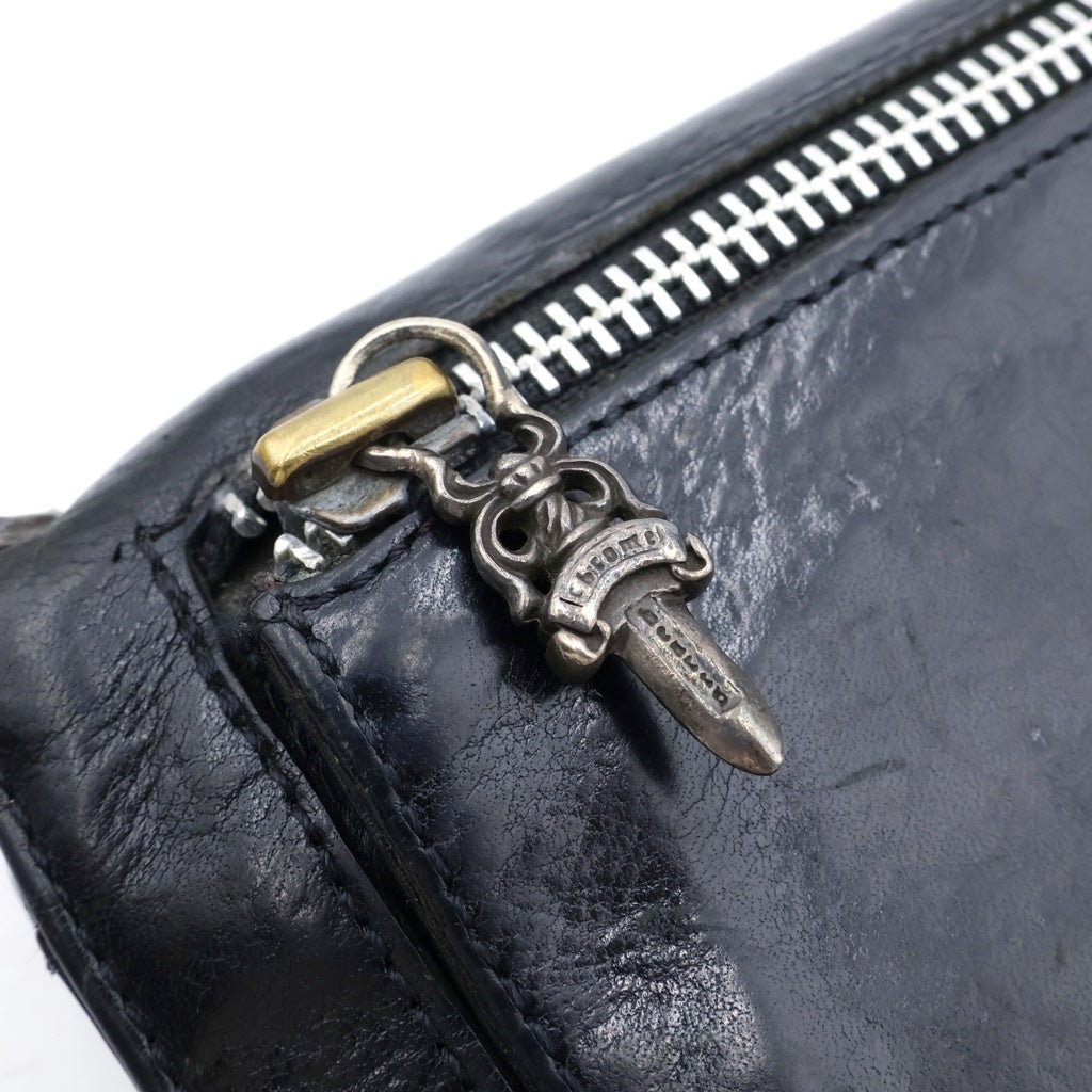 CHROME HEARTS(クロムハーツ) WAVE ウェーブ レザーウォレット 財布 ブラック