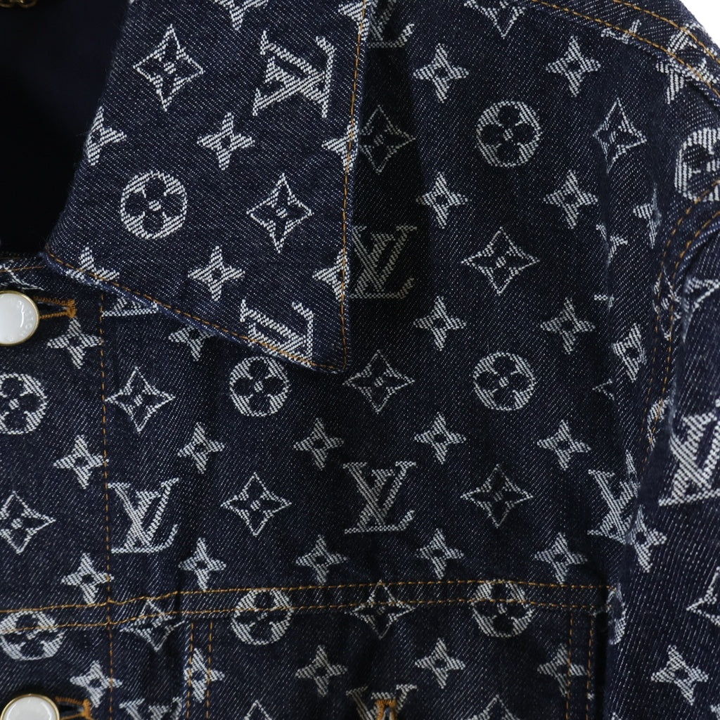 LOUIS VUITTON(ルイヴィトン) 24AW Monogram Jacquard Denim Jacket モノグラムジャガードデニムジャケット インディゴ RM242M UZD HRA79W