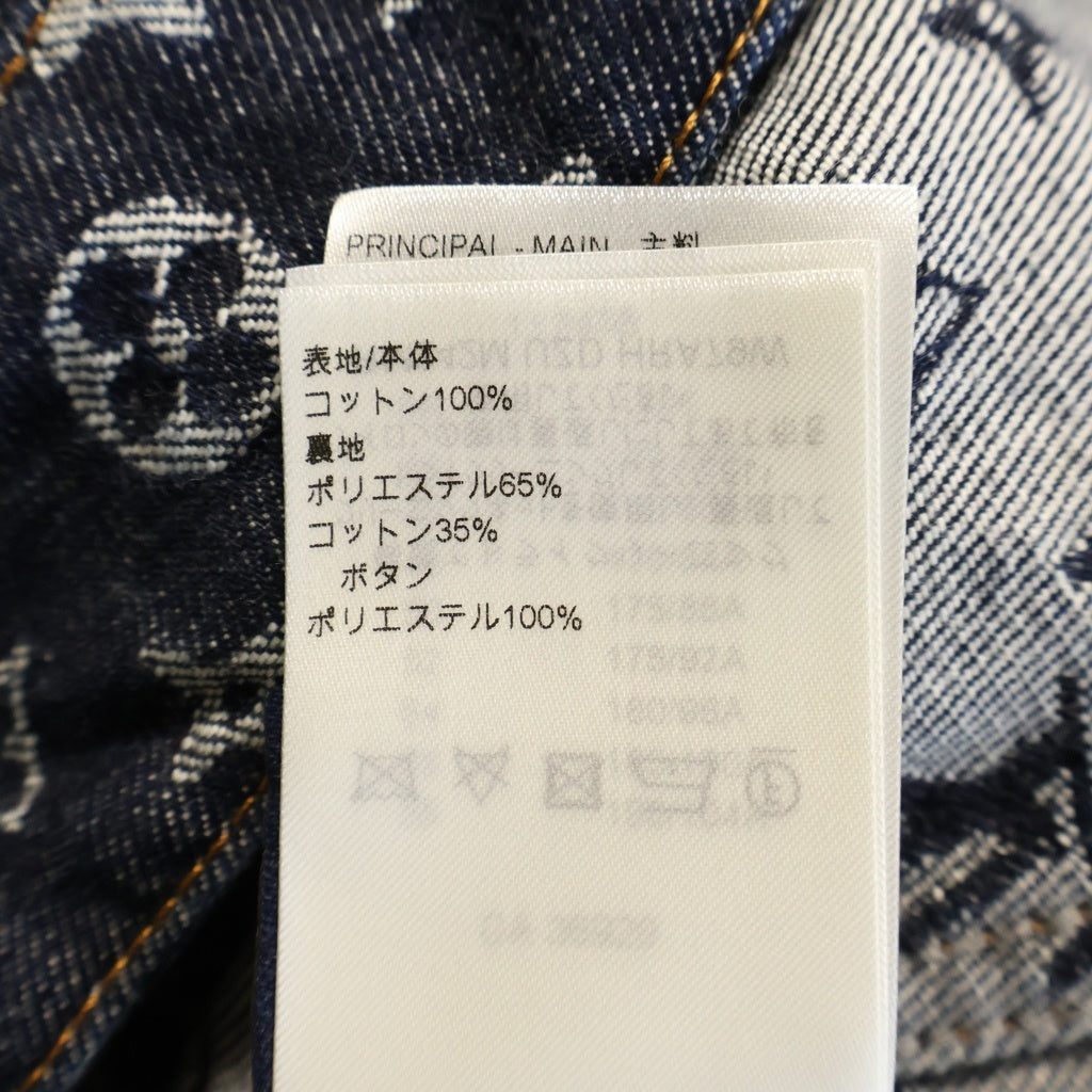 LOUIS VUITTON(ルイヴィトン) 24AW Monogram Jacquard Denim Jacket モノグラムジャガードデニムジャケット インディゴ RM242M UZD HRA79W
