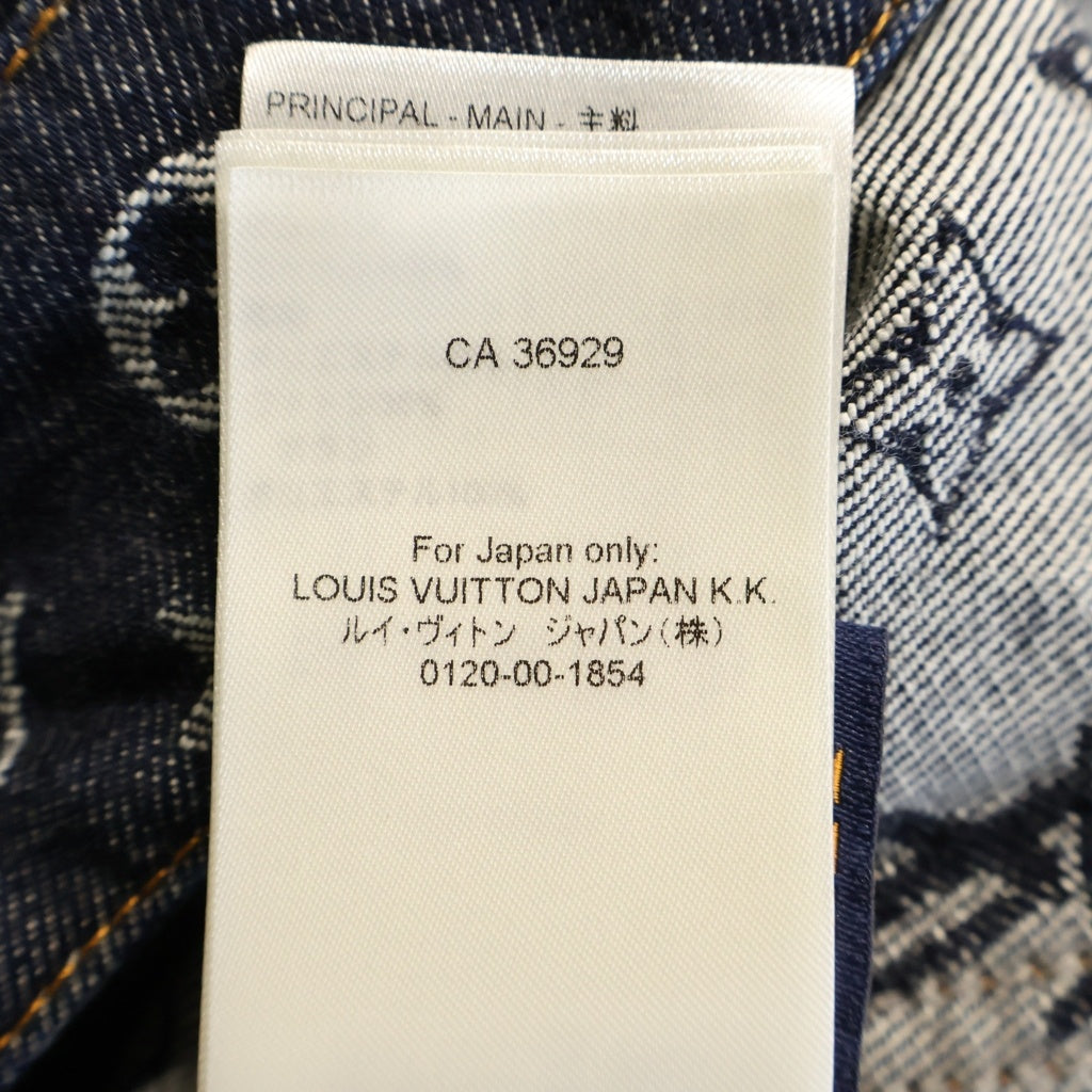 LOUIS VUITTON(ルイヴィトン) 24AW Monogram Jacquard Denim Jacket モノグラムジャガードデニムジャケット インディゴ RM242M UZD HRA79W