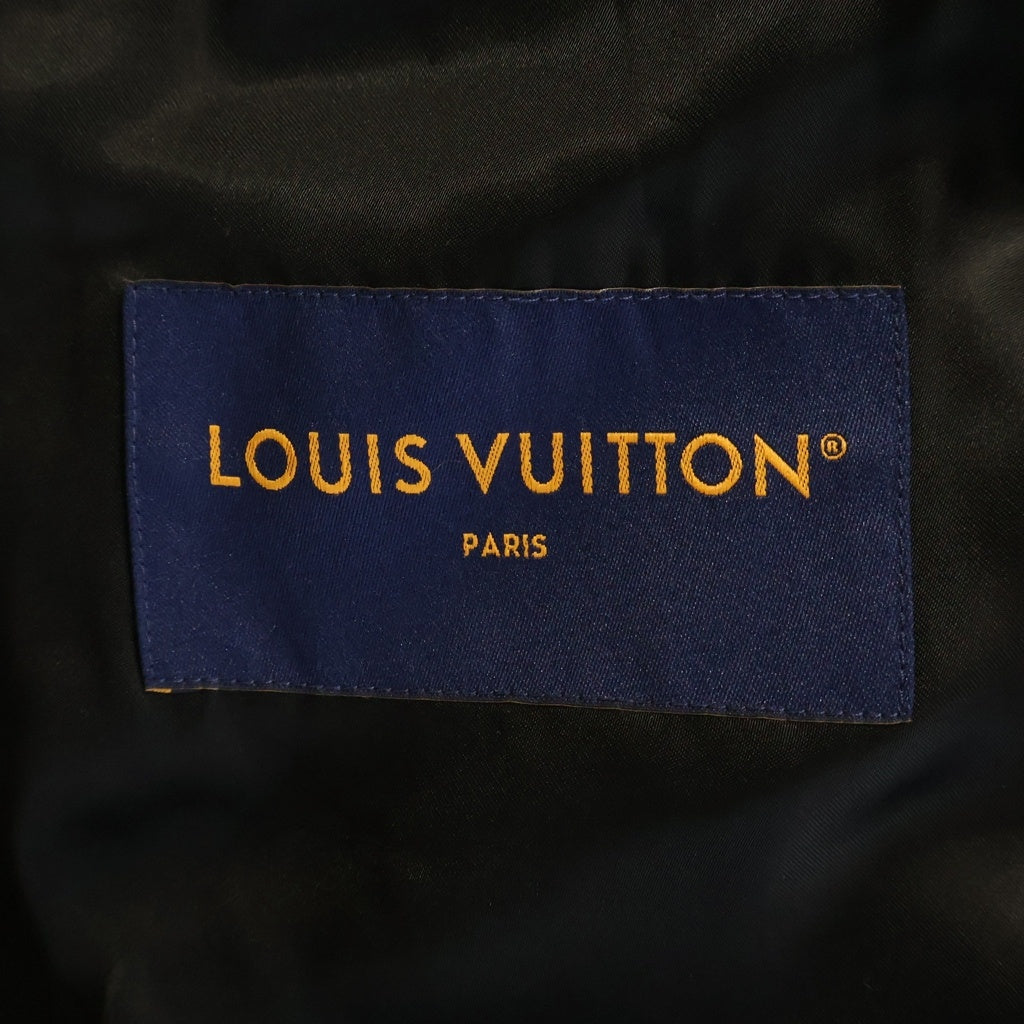LOUIS VUITTON(ルイヴィトン) 24AW Damier Varsity Blouson ダミエ バーシティ ブルゾン スタジャン ブラック/レッド RM242M BQV HRL83E