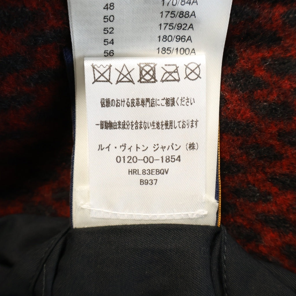 LOUIS VUITTON(ルイヴィトン) 24AW Damier Varsity Blouson ダミエ バーシティ ブルゾン スタジャン ブラック/レッド RM242M BQV HRL83E