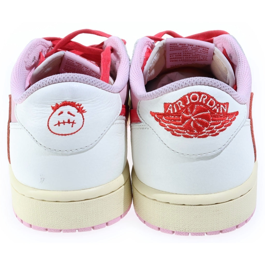 NIKE(ナイキ) ×TRAVIS SCOTT AIR JORDAN1 RETRO LOW トラヴィススコット エアジョーダン1 レトロ セイル トロピカルピンク ローカットスニーカー US11/29.0cm ピンク IQ7604-101