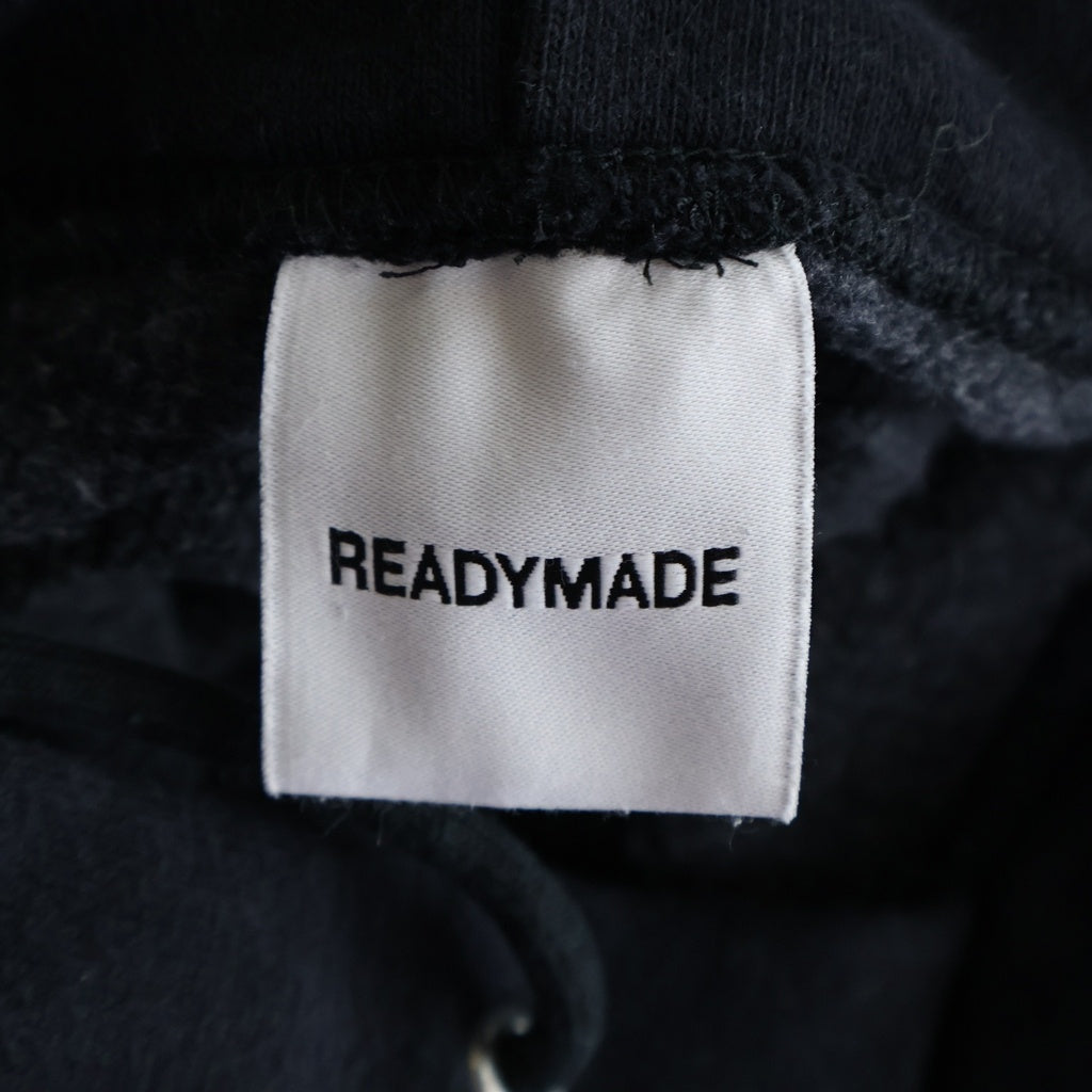 READY MADE(レディメイド) 24AW BIG HOODIE LOGO プルオーバーパーカー ブラック RE-CO-BK-00-00-285