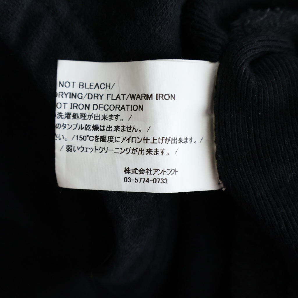 READY MADE(レディメイド) 24AW BIG HOODIE LOGO プルオーバーパーカー ブラック RE-CO-BK-00-00-285