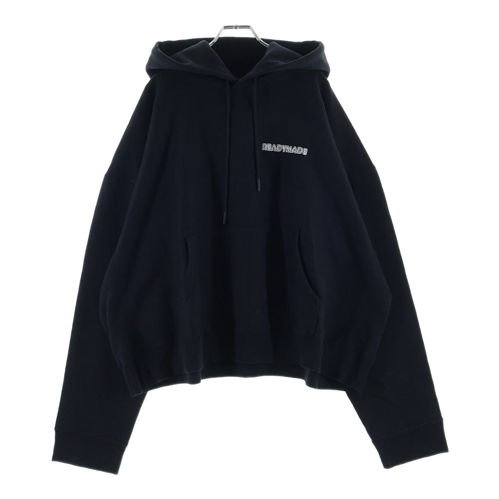 READY MADE(レディメイド) 24AW BIG HOODIE LOGO プルオーバーパーカー ブラック RE-CO-BK-00-00-285