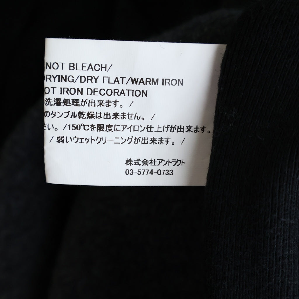 READY MADE(レディメイド) 24AW BIG HOODIE LOGO プルオーバーパーカー ブラック RE-CO-BK-00-00-285
