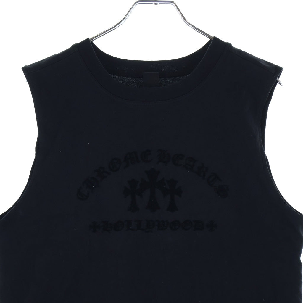 CHROME HEARTS(クロムハーツ) Y NOT King Taco ワイノット キングタコ 3セメタリークロス ノースリーブ ブラック レディース