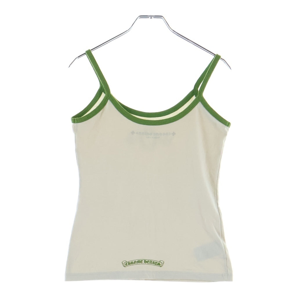 CHROME HEARTS(クロムハーツ) Horseshoe Short Camisole ホースシュー ショート キャミソール ホワイト/グリーン レディース
