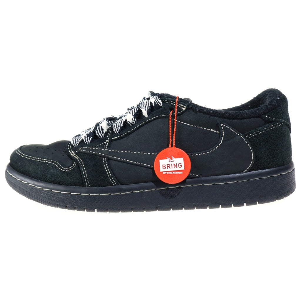 NIKE(ナイキ) AIR JORDAN1 LOW BLACK PHANTOM エアジョーダン1 ブラックファントム レザーローカットスニーカー US8/26.0cm ブラック DM7866-001