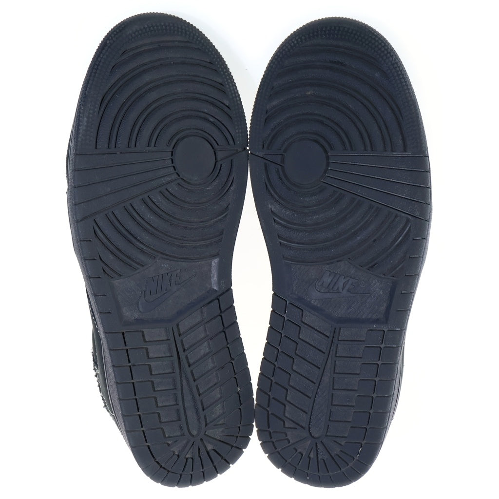 NIKE(ナイキ) AIR JORDAN1 LOW BLACK PHANTOM エアジョーダン1 ブラックファントム レザーローカットスニーカー US8/26.0cm ブラック DM7866-001