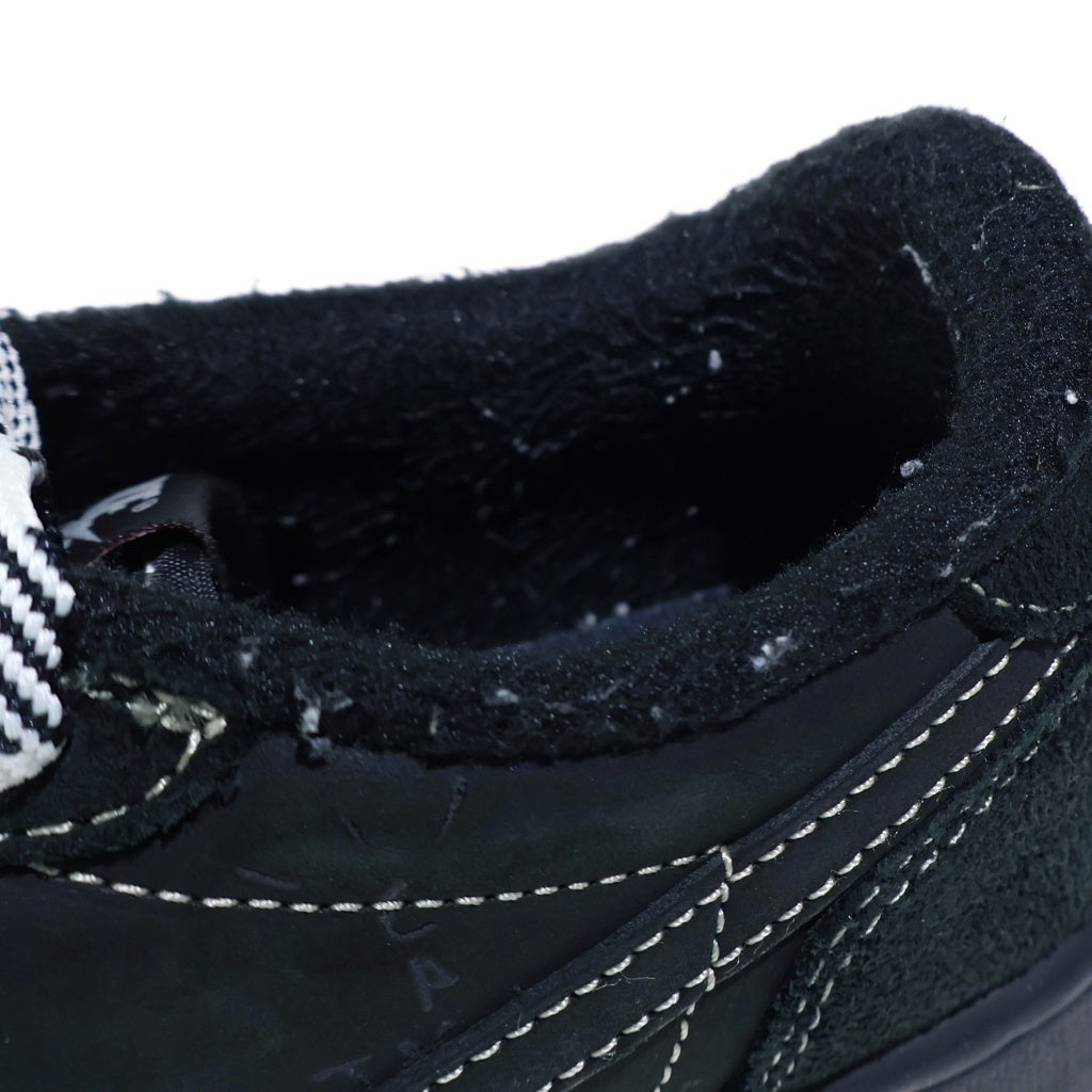 NIKE(ナイキ) AIR JORDAN1 LOW BLACK PHANTOM エアジョーダン1 ブラックファントム レザーローカットスニーカー US8/26.0cm ブラック DM7866-001