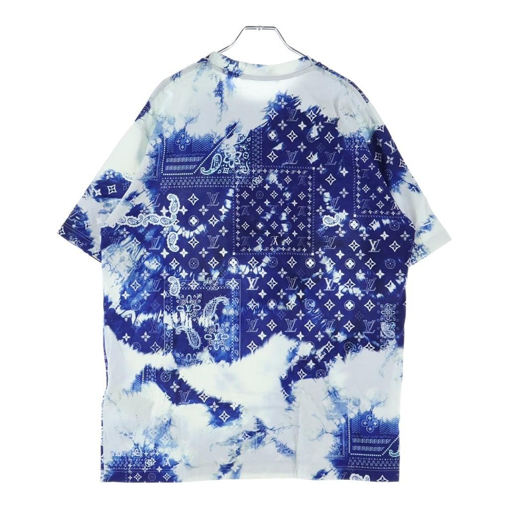 LOUIS VUITTON(ルイヴィトン) 2AW NPG モノグラムバンダナプリント クルーネック半袖Tシャツ ブルー HNY26W