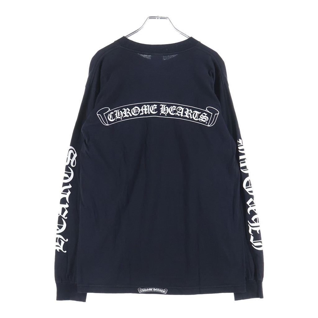 CHROME HEARTS(クロムハーツ) OLD CH LOGO L/S TEE オールド CHロゴプリント長袖Tシャツ ブラック