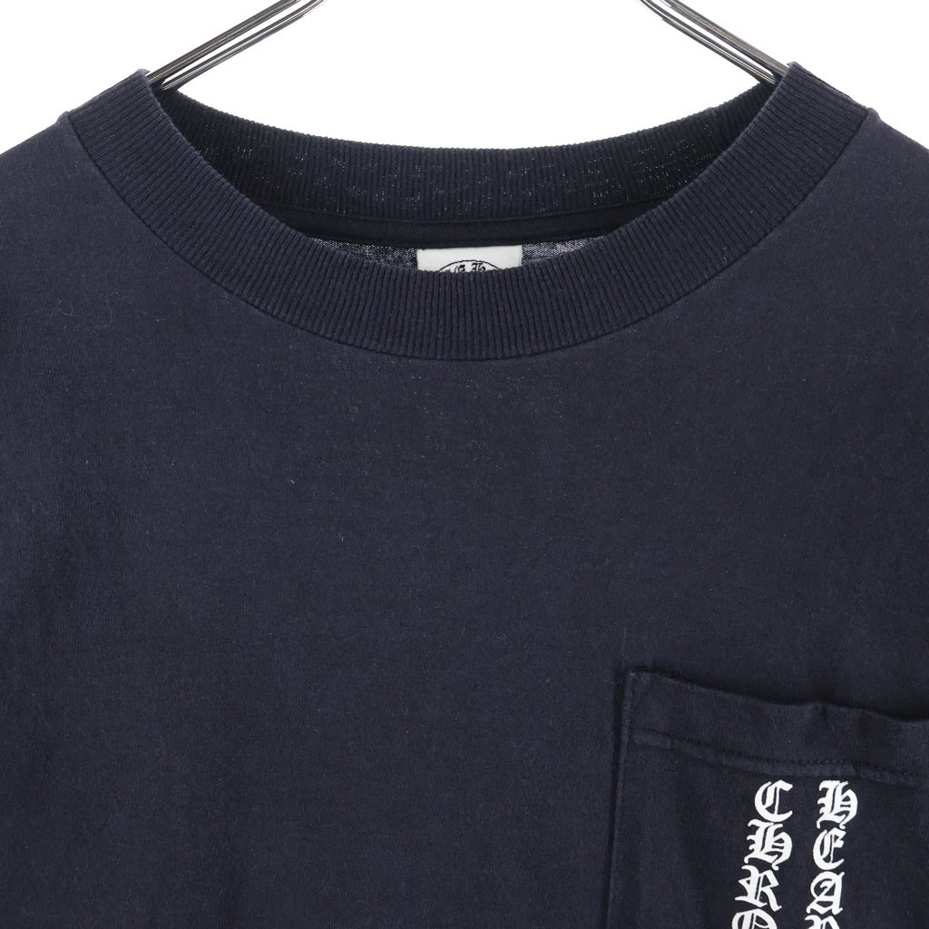 CHROME HEARTS(クロムハーツ) OLD CH LOGO L/S TEE オールド CHロゴプリント長袖Tシャツ ブラック