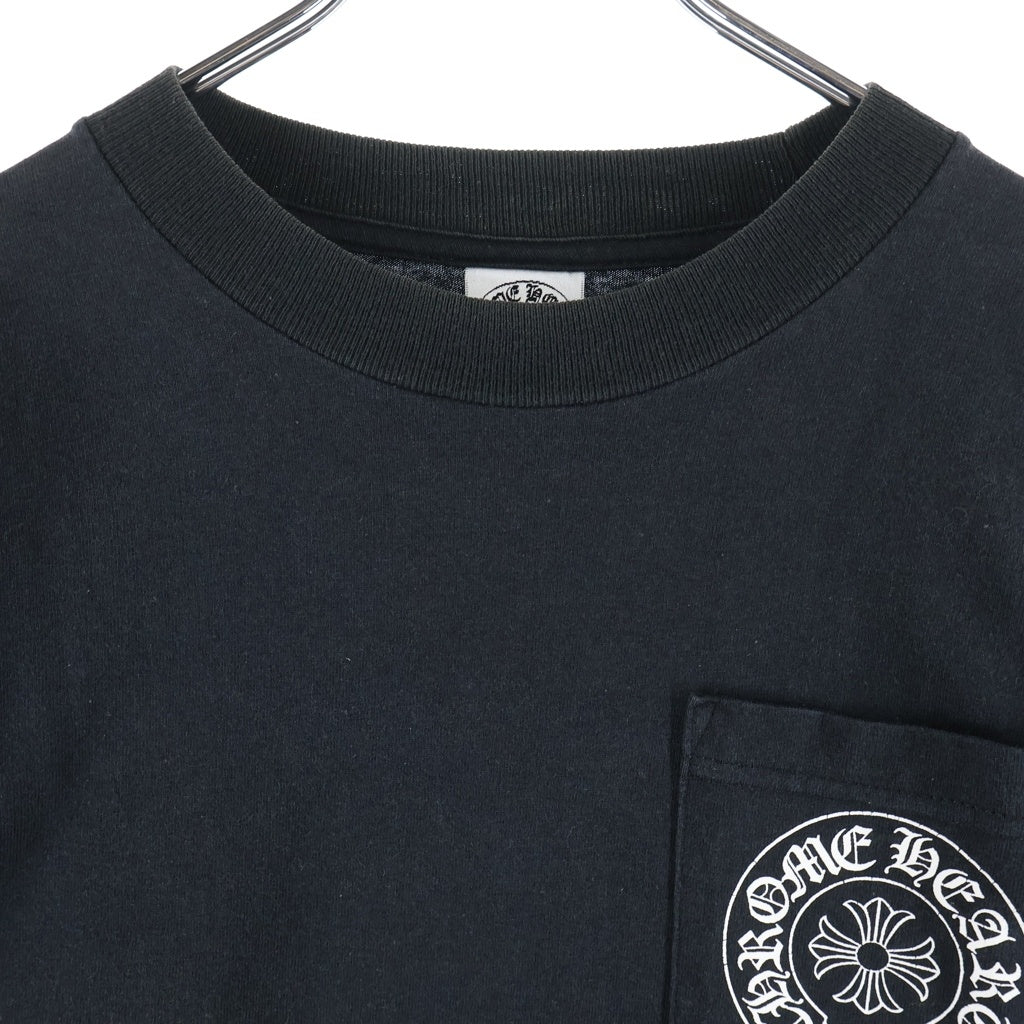 CHROME HEARTS(クロムハーツ) LONDON DBL FLRL L/S TEE ロンドン限定 ダブルフローラルプリント長袖Tシャツ ブラック