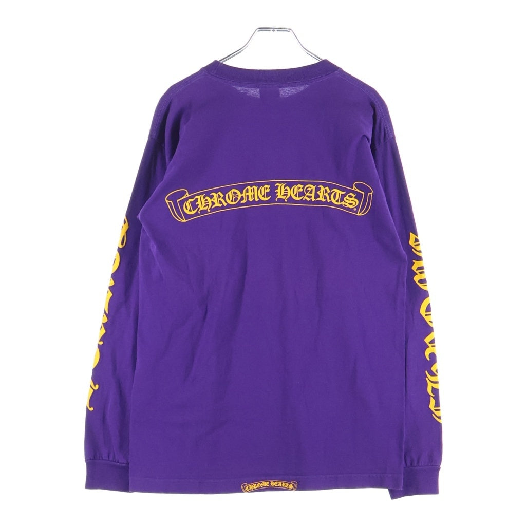 CHROME HEARTS(クロムハーツ) OLD CH LOGO L/S TEE オールド CHロゴプリント長袖Tシャツ パープル