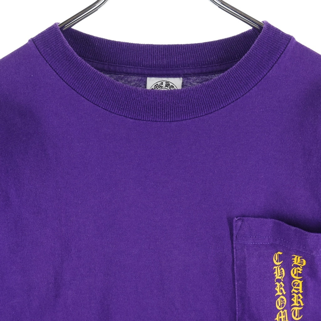 CHROME HEARTS(クロムハーツ) OLD CH LOGO L/S TEE オールド CHロゴプリント長袖Tシャツ パープル