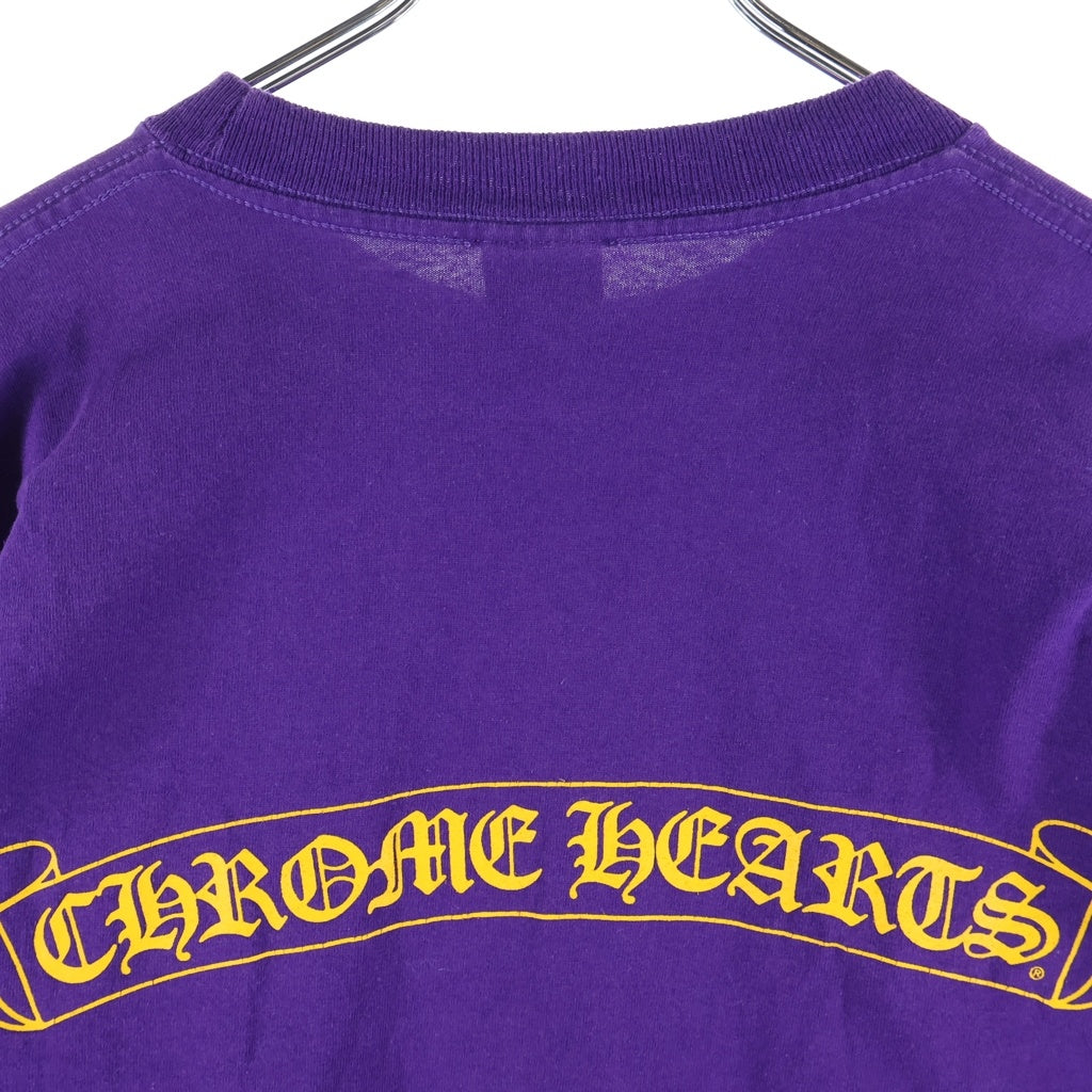 CHROME HEARTS(クロムハーツ) OLD CH LOGO L/S TEE オールド CHロゴプリント長袖Tシャツ パープル