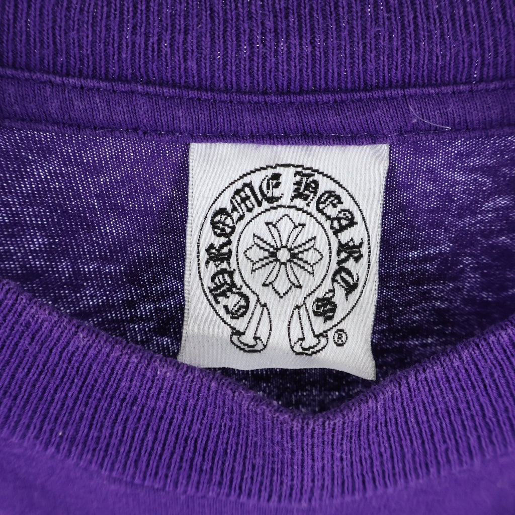 CHROME HEARTS(クロムハーツ) OLD CH LOGO L/S TEE オールド CHロゴプリント長袖Tシャツ パープル