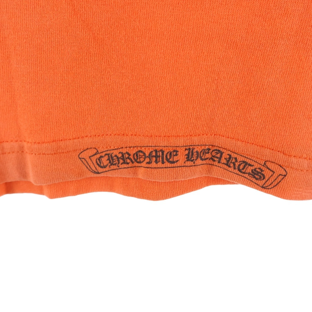 CHROME HEARTS(クロムハーツ) OLD CH LOGO L/S TEE オールド CHロゴプリント長袖Tシャツ オレンジ