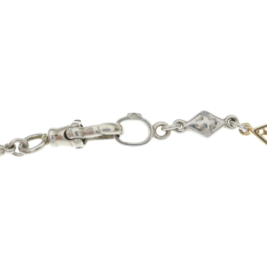 Loree Rodkin(ローリーロドキン) ミックスダイヤモンドシェイプクロス チェーンネックレス SV 18K シルバー/ゴールド