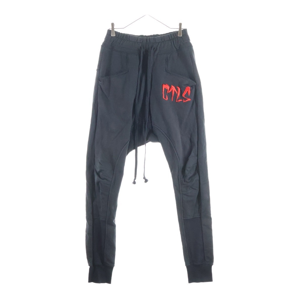 cvtvlist(カタリスト) USUAL SWEAT PANTS ロゴエンブロイダリー ユージュアル スウエット イージーパンツ ブラック 2501100401