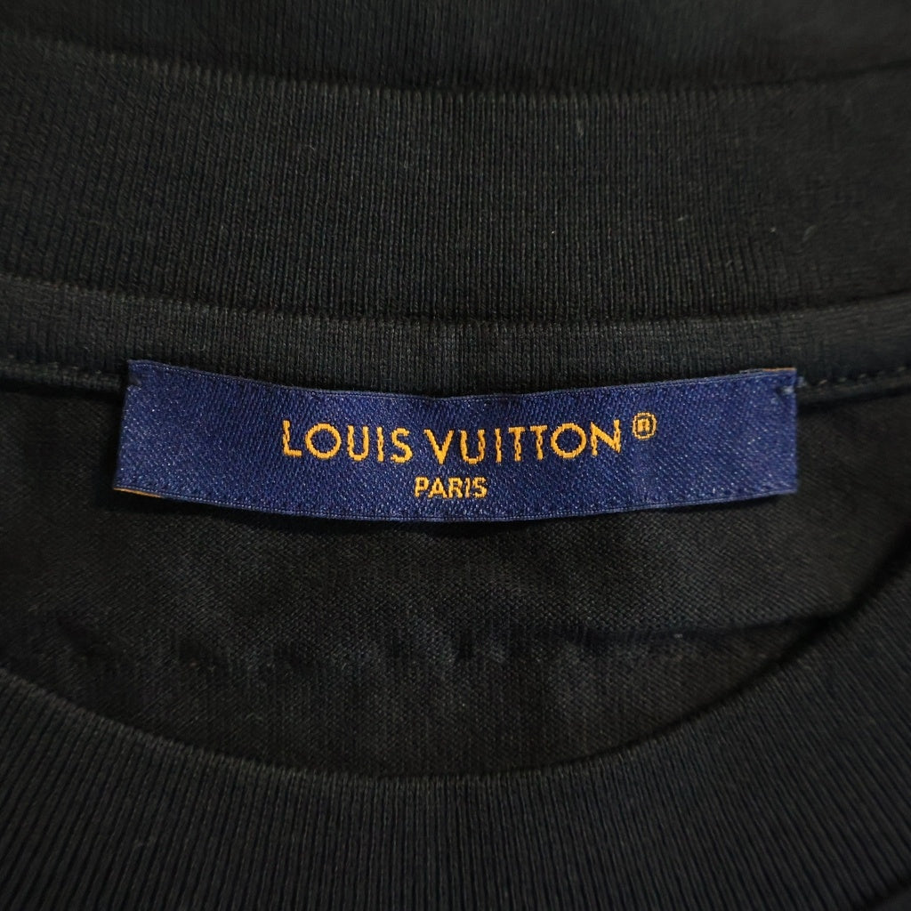 LOUIS VUITTON(ルイヴィトン) 24SS LVエンボスロゴ 半袖クルーネックTシャツ ブラック HNY55W