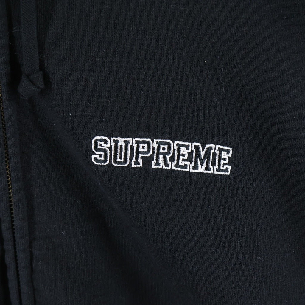 SUPREME(シュプリーム) 24AW State Zip Up Hooded Sweatshirt スケートジップアップフーデッドスウェットシャツ ブラック