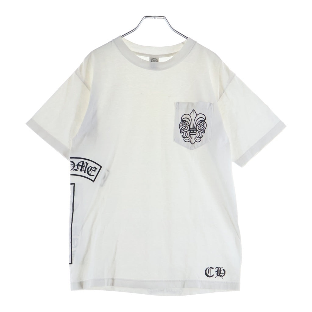 CHROME HEARTS(クロムハーツ) OLD T BAR FLUER S/S TEE オールド Tバー BSフレアプリント半袖Tシャツ ホワイト