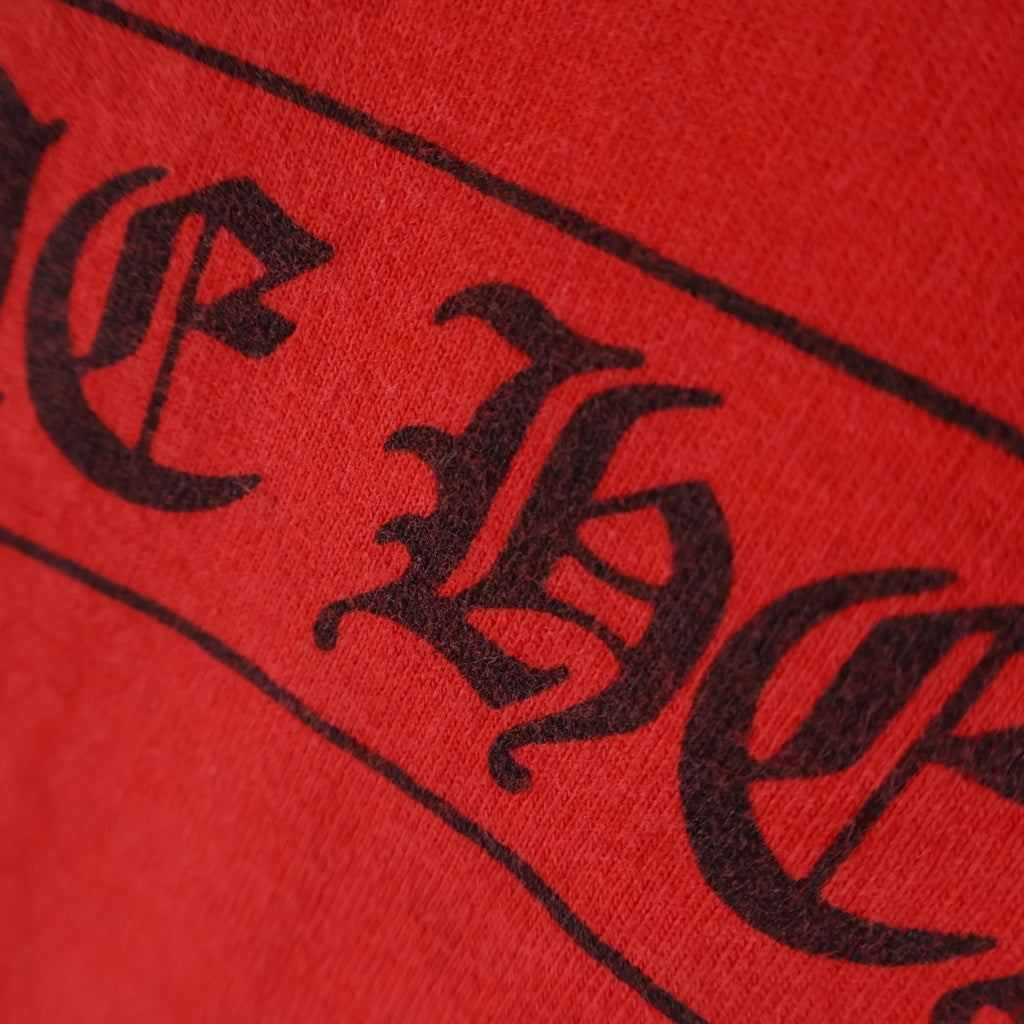 CHROME HEARTS(クロムハーツ) OLD BACK SCRL ARM S/S TEE オールド バックスクロール CHアームプリント半袖Tシャツ レッド