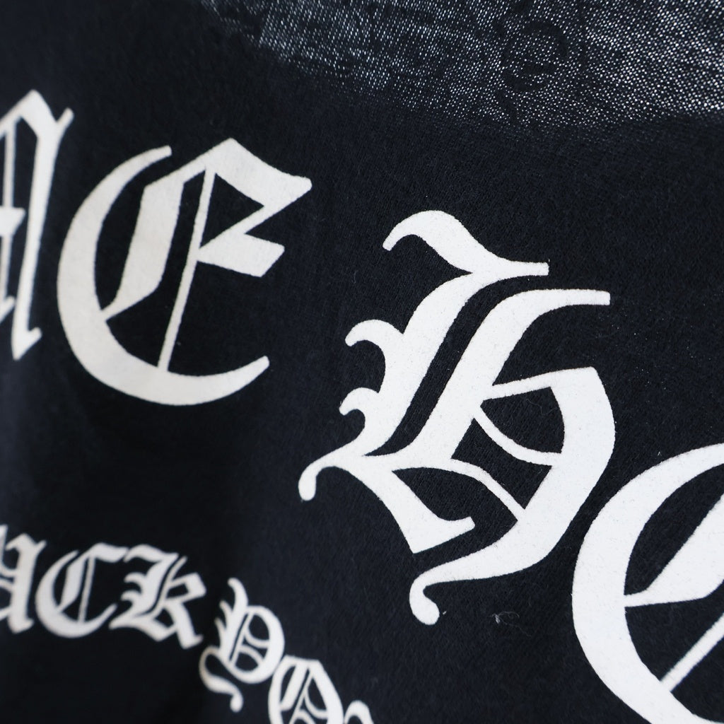 CHROME HEARTS(クロムハーツ) BACK CH LOGO L/S TEE バックアーチロゴプリント長袖Tシャツ カットソー ブラック