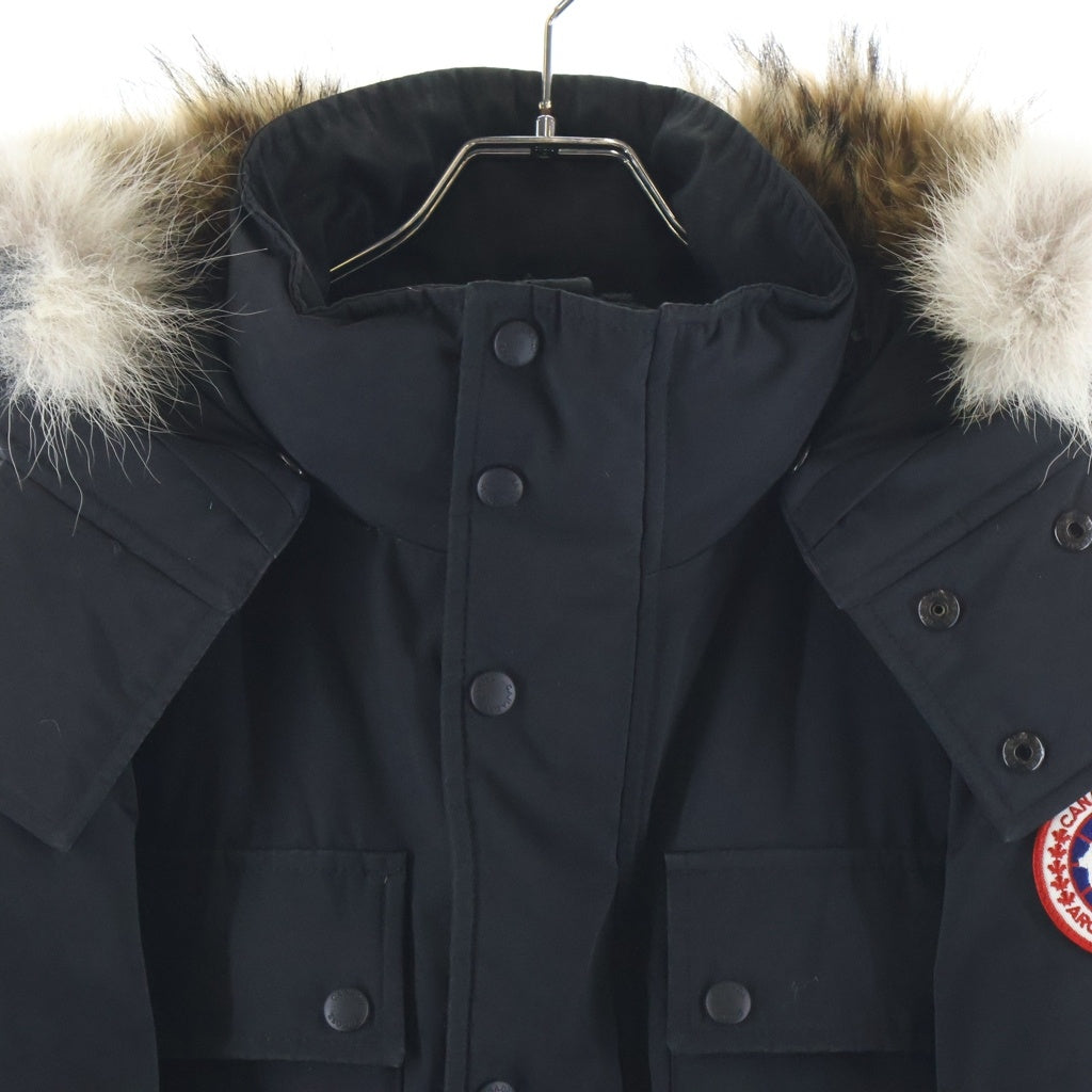 CANADA GOOSE(カナダグース) BANCROFT バンクロフト ファーフード付きジップアップナイロン ダウンジャケット ブラック 3341JM