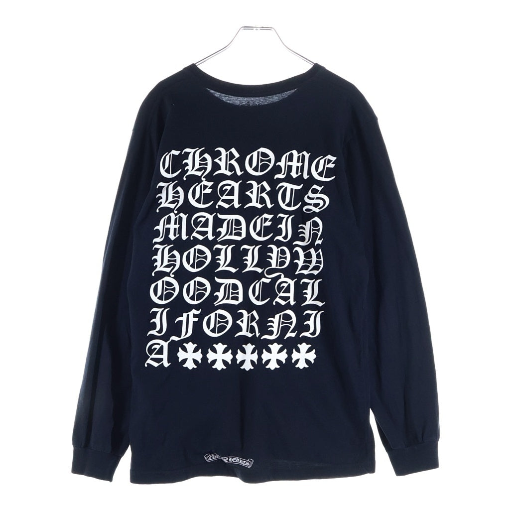 CHROME HEARTS(クロムハーツ) MADE IN HOLLYWOOD L/S Tee メイドインハリウッド 長袖Tシャツカットソー ブラック
