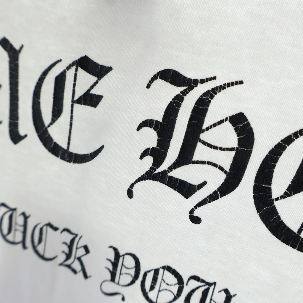 CHROME HEARTS(クロムハーツ) ARCH LOGO YOU L/S Tee アーチロゴ FUCK YOUプリント 長袖Tシャツカットソー ホワイト