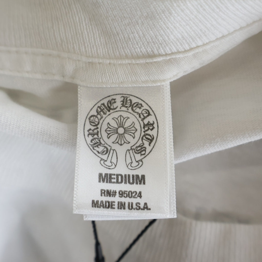CHROME HEARTS(クロムハーツ) ARCH LOGO YOU L/S Tee アーチロゴ FUCK YOUプリント 長袖Tシャツカットソー ホワイト