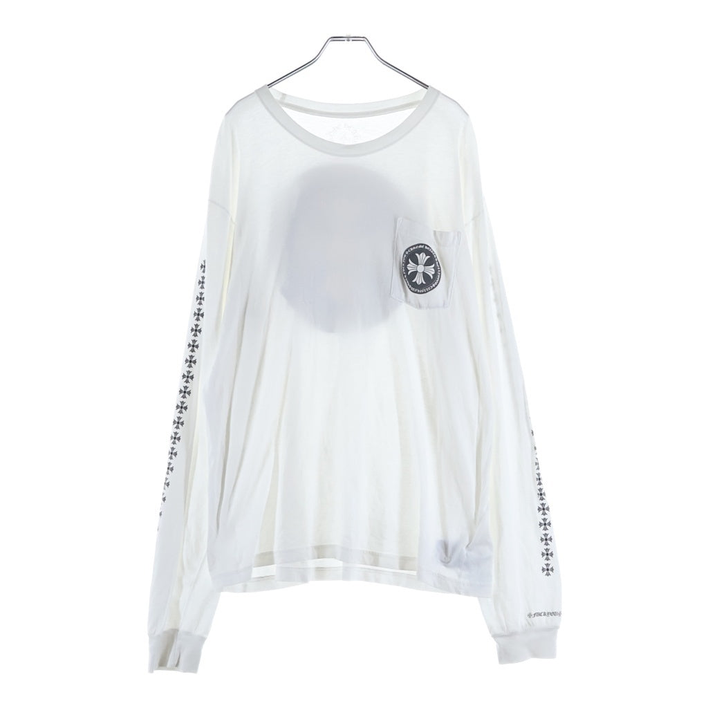 CHROME HEARTS(クロムハーツ) CH PLUS L/S Tee CHプラス 長袖Tシャツカットソー ホワイト